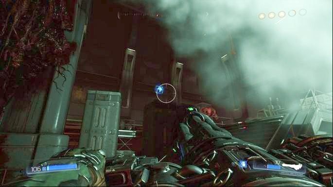 Możesz też podnieść unoszące się nad skrzynkami Megazdrowie - Obiekt Argentu (zniszczony) | Opis przejścia | Doom - Doom - poradnik do gry