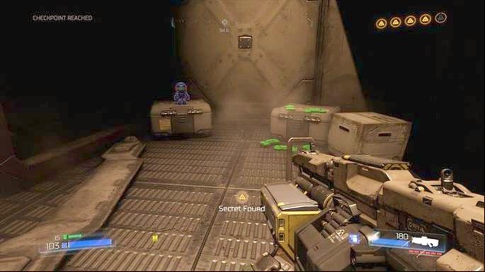 Za rogiem znajdziesz drugą figurkę (Pan Patriota) - Obiekt Argentu (zniszczony) | Opis przejścia | Doom - Doom - poradnik do gry