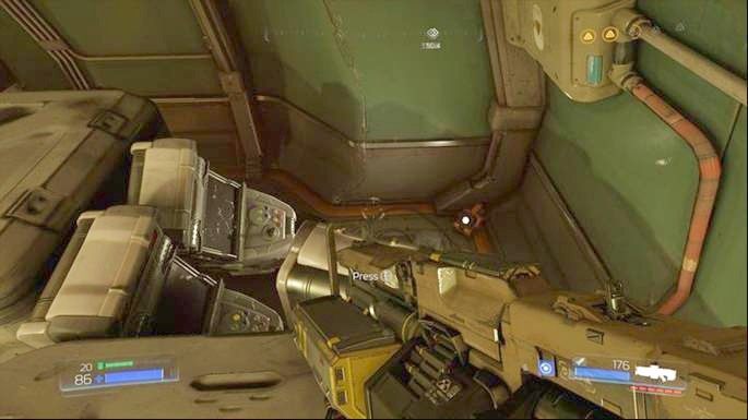 Jak zaliczysz wyzwanie, sprawdź prawy róg pomieszczenia - Kompleks Badań | Opis przejścia | Doom - Doom - poradnik do gry