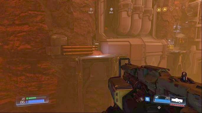 Po jej zebraniu doskocz do krawędzi naprzeciwko - Kompleks Badań | Opis przejścia | Doom - Doom - poradnik do gry