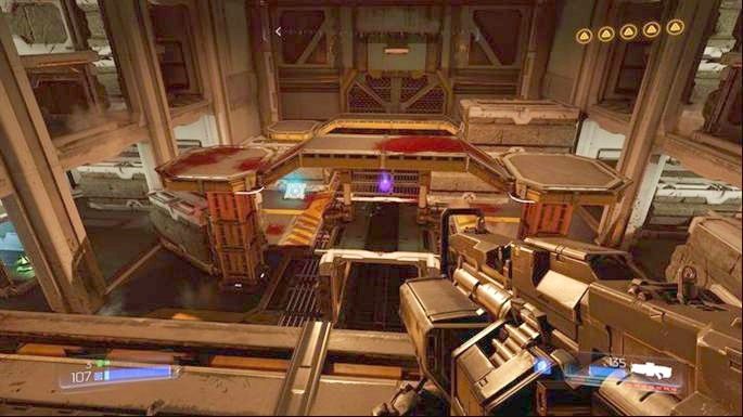Przeniesiesz się w ten sposób do miejsca pełnego demonów - Laboratoria Lazarus | Opis przejścia | Doom - Doom - poradnik do gry