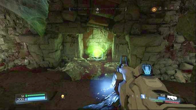 Wspominany wcześniej teleport zabierze cię do komnaty z żółtymi drzwiami - Nekropolia | Opis przejścia | Doom - Doom - poradnik do gry