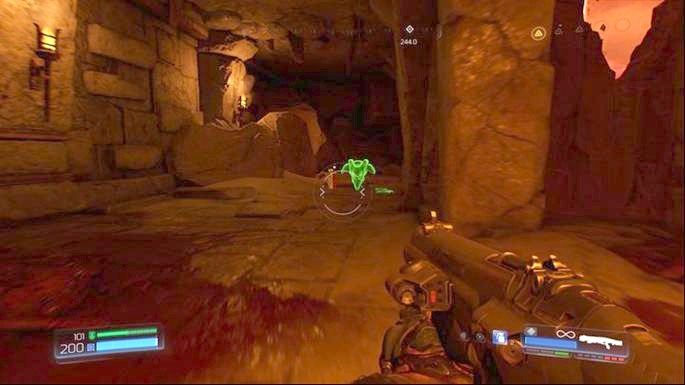 Z lewej strony jest korytarz, który zaprowadzi cię do kolejnych przedmiotów - Argent DNur | Opis przejścia | Doom - Doom - poradnik do gry