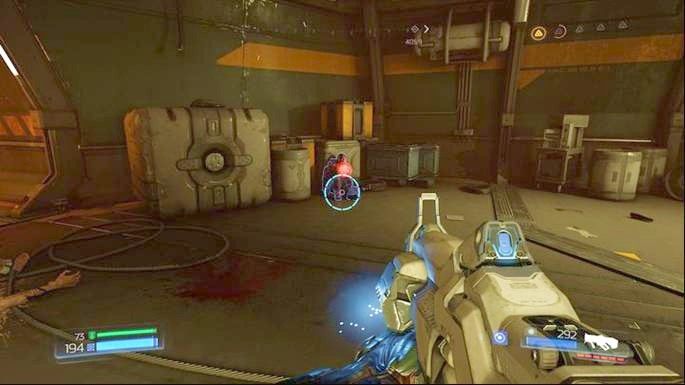 Po rozmowie z droidem zjedź windą w dół - Kompleks Badań | Sekrety | Doom - Doom - poradnik do gry