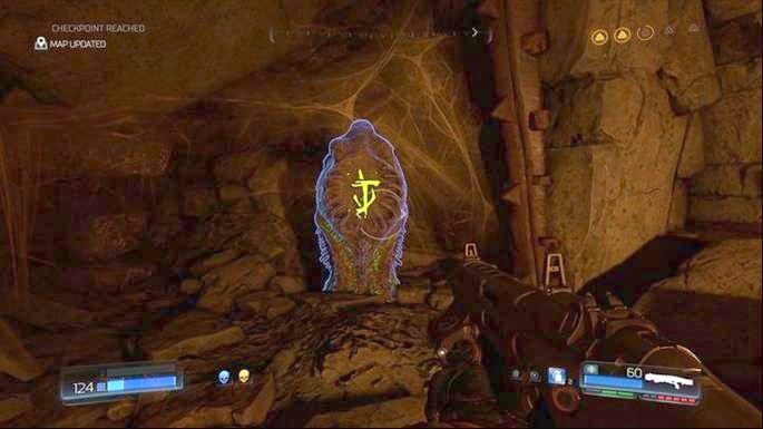 Na dole znajdziesz Dziennik w postaci artefaktu - Nekropolia | Sekrety | Doom - Doom - poradnik do gry