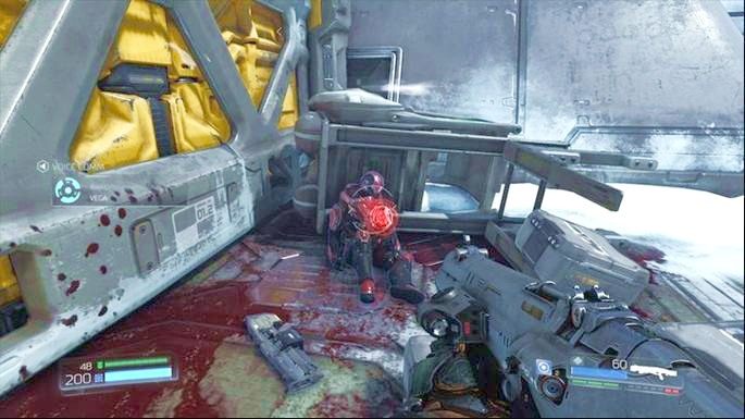 Kawałek dalej na prawo będzie leżał Elitarny Strażnik - Centrum przetwarzania VEGI | Sekrety | Doom - Doom - poradnik do gry