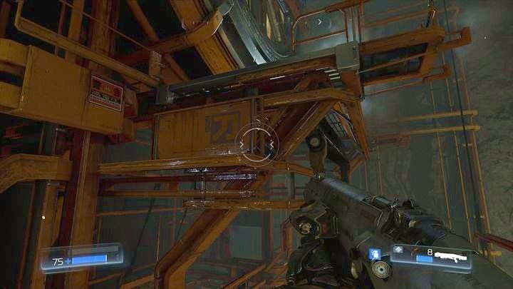 Kawałek dalej czeka cię starcie z Diablikami - Dział Zasobów | Opis przejścia | Doom - Doom - poradnik do gry