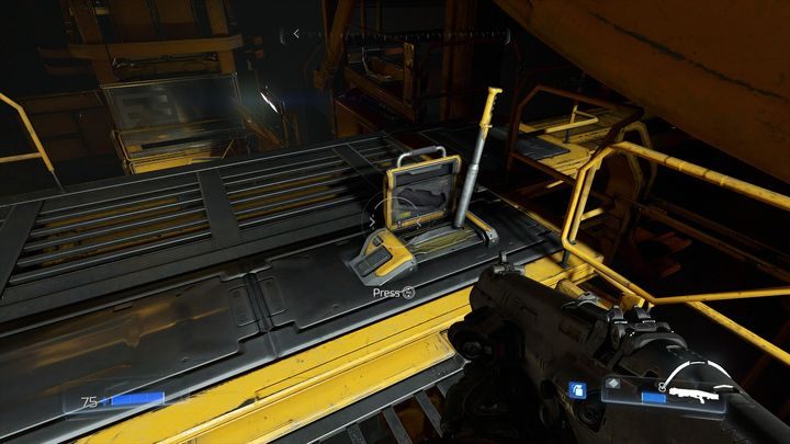 Na samym szczycie znajdziesz dźwignię, dzięki której odblokujesz sekretną Klasyczną mapę poniżej [4] - Dział Zasobów | Opis przejścia | Doom - Doom - poradnik do gry