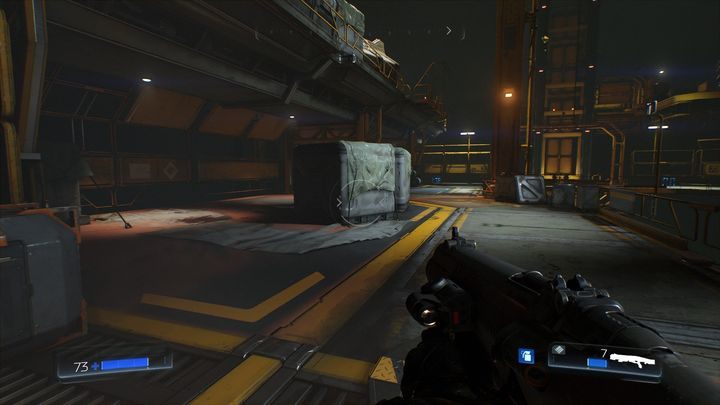 Kawałek dalej rozpocznie się nieco dłuższa walka - Dział Zasobów | Opis przejścia | Doom - Doom - poradnik do gry