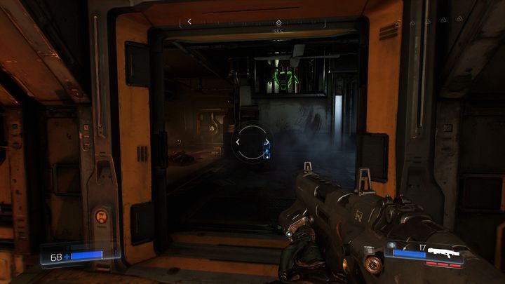 Teraz cofnij się do wyrwy w chodniku, przez którą przed chwilą przeskakiwałeś i wejdź do pomieszczenia obok - Odlewnia | Opis przejścia | Doom - Doom - poradnik do gry