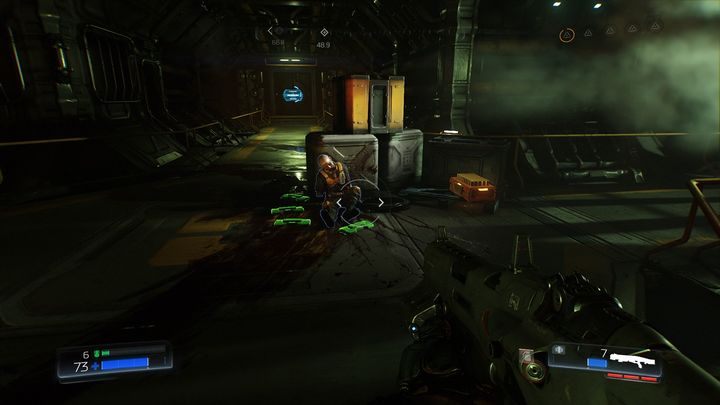 Po walce wróć do rozległego pomieszczenia z lawą - Odlewnia | Opis przejścia | Doom - Doom - poradnik do gry