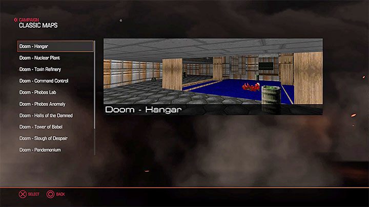 Klasyczne poziomy możesz uruchamiać z poziomu menu głównego gry - wybierz w nim opcję Classic Maps - Jak odblokować klasyczne mapy w Doom? - Doom - poradnik do gry
