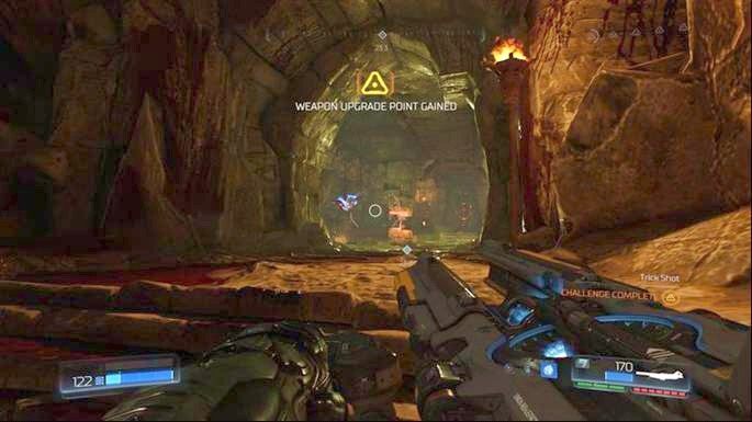 Z prawej i lewej strony będą latały cztery czaszki - Kraina Tytanów | Opis przejścia | Doom - Doom - poradnik do gry