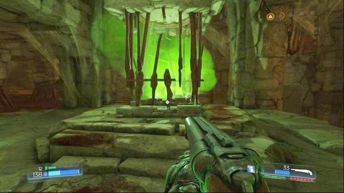 Gdy dobiegnie końca, wejdź do zielonego portalu na środku - Kraina Tytanów | Opis przejścia | Doom - Doom - poradnik do gry