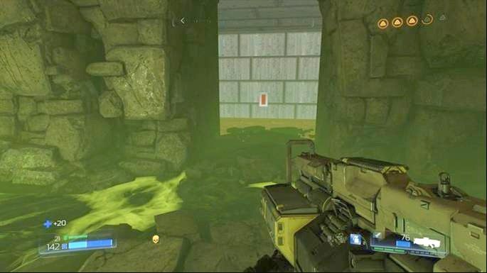 Odblokuje ona Klasyczną Mapę w komnacie z zieloną substancją - Kraina Tytanów | Opis przejścia | Doom - Doom - poradnik do gry