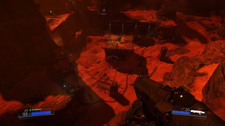 Zanim jednak zeskoczysz na dół, dobrze przyjrzyj się arenie, na której przyjdzie ci walczyć - UAC | Opis przejścia | Doom - Doom - poradnik do gry