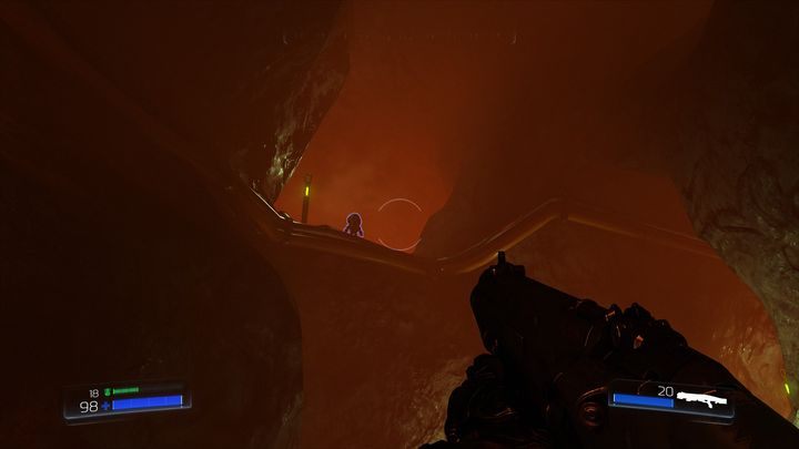 Po lewej będziesz mógł zobaczyć pierwszą figurkę kolekcjonerską Pan Błękit - UAC | Opis przejścia | Doom - Doom - poradnik do gry