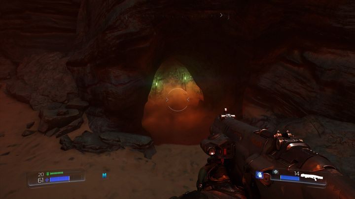 Zamiast tego możesz jednak skręcisz w słabo widoczne przejście po lewej - UAC | Opis przejścia | Doom - Doom - poradnik do gry