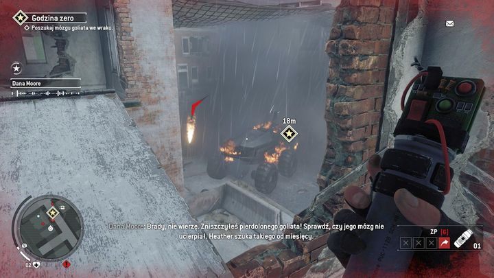 Po nieudanej ucieczce będziesz musiał rozprawić się z Goliatem, ciężko opancerzonym pojazdem wrogów, którego jedynym celem jest zabijanie przeciwników - Godzina zero | Opis przejścia Homefront The Revolution - Homefront: The Revolution - poradnik do gry