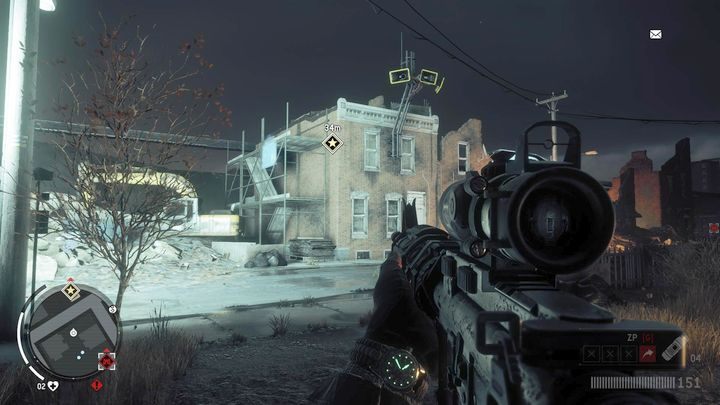 Po odebraniu zadania Kod źródłowy musisz udać się na drugi koniec strefy, do miejsca, które przedstawione zostało na powyższym obrazku - Człowiek z Ashgate/ Kod źródłowy | Opis przejścia Homefront The Revolution - Homefront: The Revolution - poradnik do gry