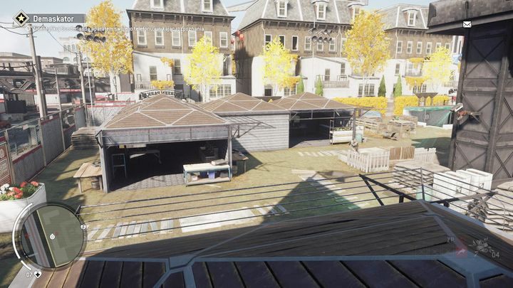 Zamiast wykonywać zdjęcia każdej napotkanej na tym terenie osobie, przejdź do widocznego na obrazku miejsca - Demaskator | Opis przejścia - Homefront: The Revolution - poradnik do gry