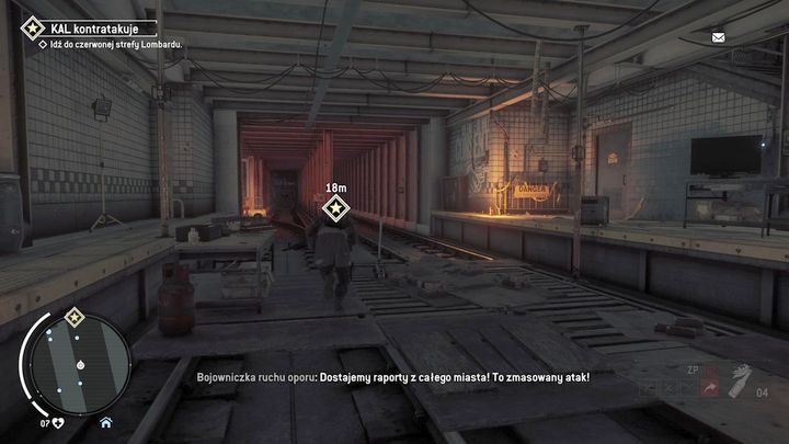 Zaraz po rozpoczęciu misji udaj się do czerwonej strefy Lombard i poczekaj na dalsze wytyczne - KAL kontratakuje | Opis przejścia - Homefront: The Revolution - poradnik do gry