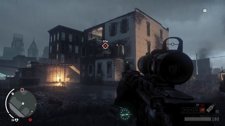 Po przybyciu na miejsce nie powinieneś spotkać żadnych patroli Koreańczyków, lecz miej broń w gotowości, ponieważ czają się oni na ulicy w północnej części - Czerwona strefa Holloway | Punkty kluczowe - Homefront: The Revolution - poradnik do gry