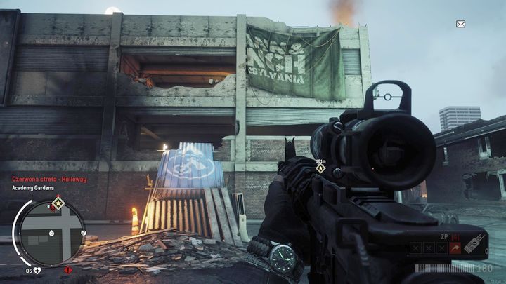 Po przybyciu na miejsce staniesz przed skocznią przygotowaną dla motorów - Czerwona strefa Holloway | Punkty kluczowe - Homefront: The Revolution - poradnik do gry