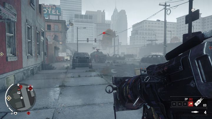 Po przybyciu na miejsce spotkasz się z bardzo silnym oporem ze strony Koreańczyków jeszcze na ulicy przed dzielnicą handlową - Czerwona strefa Holloway | Punkty kluczowe - Homefront: The Revolution - poradnik do gry