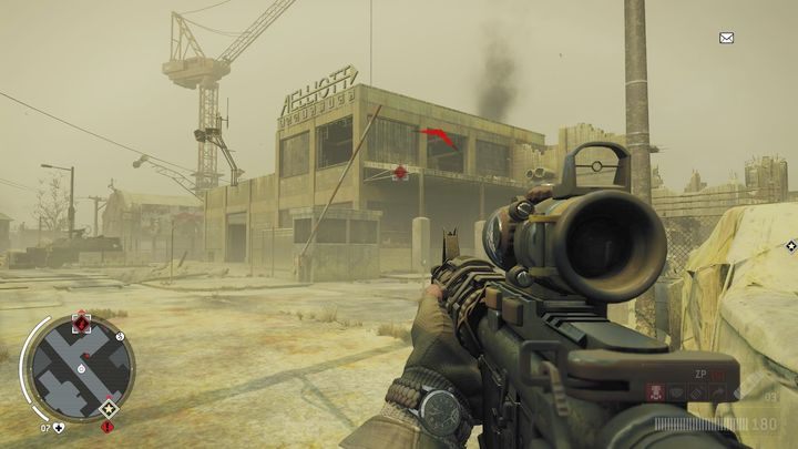 Po dotarciu na miejsce będziesz musiał przeszukać budynek by znaleźć dokumenty oraz przejąć ładunek - Czerwona strefa Lombard | Punkty kluczowe - Homefront: The Revolution - poradnik do gry