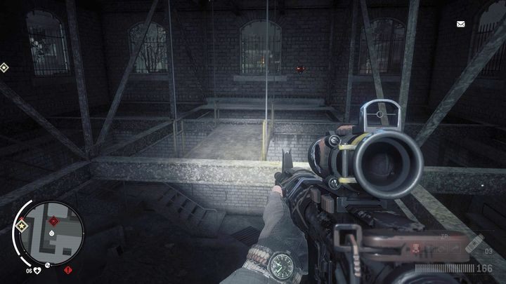 Po przywróceniu zasilania, skieruj się na pierwsze piętro i aktywuj przełącznik, który z kolei włączy windę - Czerwona strefa Lombard | Punkty kluczowe - Homefront: The Revolution - poradnik do gry