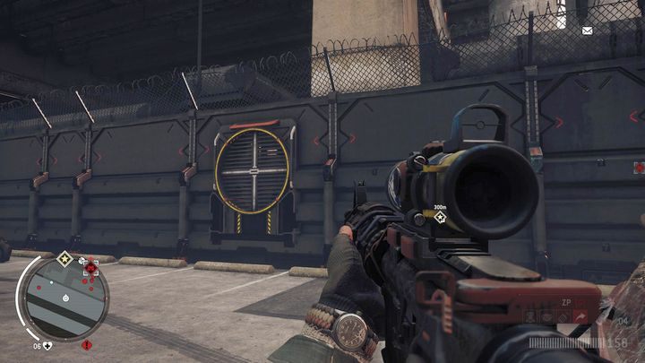 Po przybyciu na miejsce, udaj się do południowej części placówki gdzie znajdziesz kratkę wentylacyjną - Czerwona strefa Stare Miasto | Punkty kluczowe - Homefront: The Revolution - poradnik do gry