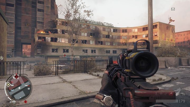 Po przybyciu na miejsce twoim zadaniem będzie przejęcie kontroli nad zapasami w szpitalu - Czerwona strefa Stare Miasto | Punkty kluczowe - Homefront: The Revolution - poradnik do gry