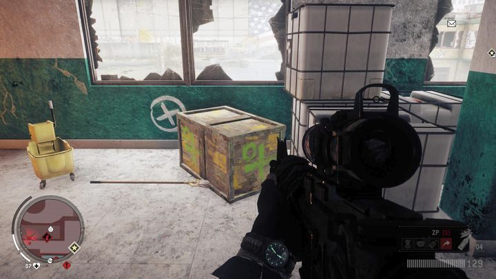 Pierwsza paczka znajduje się na pierwszym piętrze głównego budynku szpitala, zaraz pod oknem - Czerwona strefa Stare Miasto | Punkty kluczowe - Homefront: The Revolution - poradnik do gry