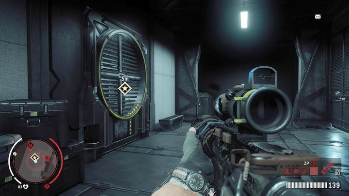 Na pierwszym piętrze znajdziesz kratkę wentylacyjną, dzięki której dostaniesz się do środka - Czwarty jeździec | Opis przejścia - Homefront: The Revolution - poradnik do gry