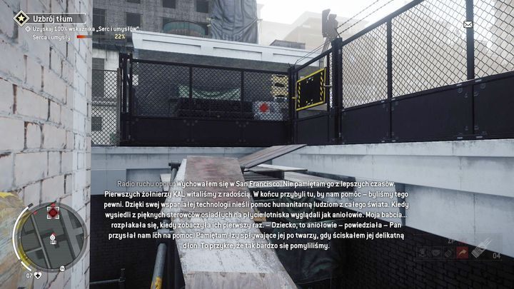 Będąc w mieszkaniu skorzystaj z drugiego okna, w głównym pokoju i wyjdź na pomost znajdujący się na zewnątrz budynku - Zakazana strefa | Punkty kluczowe - Homefront: The Revolution - poradnik do gry