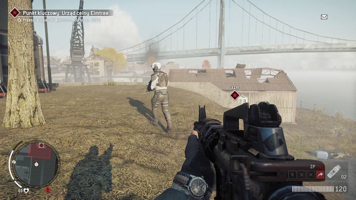 Po przybyciu na miejsce rozpraw się z wszystkimi żołnierzami tak szybko jak to tylko możliwe - Czerwona strefa Elmtree | Punkty kluczowe - Homefront: The Revolution - poradnik do gry