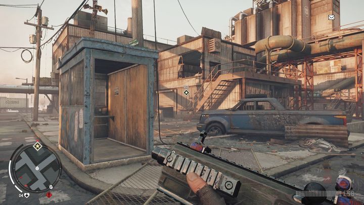 Po przybyciu na miejsce staniesz przed widokiem pokazanym na obrazku - Czerwona strefa Elmtree | Punkty kluczowe - Homefront: The Revolution - poradnik do gry