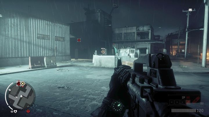 Po dotarciu na miejsce będziesz musiał się rozprawić z niewielkim patrolem żołnierzy KAL - Czerwona strefa Elmtree | Punkty kluczowe - Homefront: The Revolution - poradnik do gry