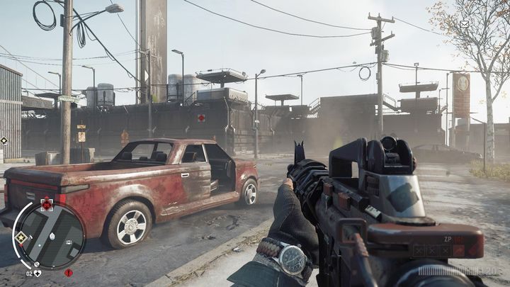Po dotarciu do miejsca pokazanego na mapie twoim oczom ukaże się całkiem zgrabnie ufortyfikowana baza KAL - Czerwona strefa Elmtree | Punkty kluczowe - Homefront: The Revolution - poradnik do gry