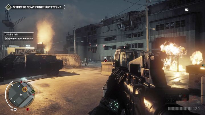 Po przybyciu na miejsce będziesz musiał rozprawić się z żołnierzami KAL - Czerwona strefa Elmtree | Punkty kluczowe - Homefront: The Revolution - poradnik do gry