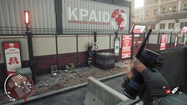 Do tego zadania będziesz mógł przystąpić podczas wykonywania misji Nagroda pokoju, kiedy to otrzymasz urządzenie hakujące od jednego z sojuszników - Żółta strefa Earlstone | Punkty kluczowe - Homefront: The Revolution - poradnik do gry