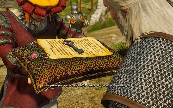 Od Anny otrzymasz klucz do winnicy oraz akt własności - Własna posiadłość | Nowości w dodatku Krew i wino - Wiedźmin 3: Krew i wino - poradnik do gry