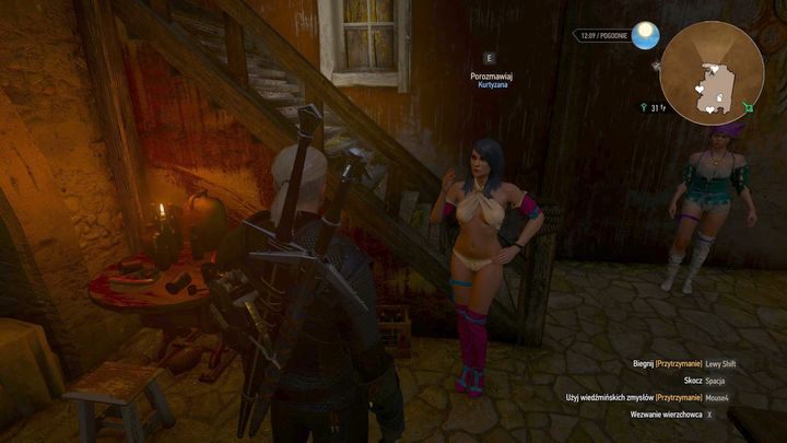 Geralt może skorzystać także z usług kurtyzan. - Romans z Syanną | Nowości w dodatku Krew i wino - Wiedźmin 3: Krew i wino - poradnik do gry
