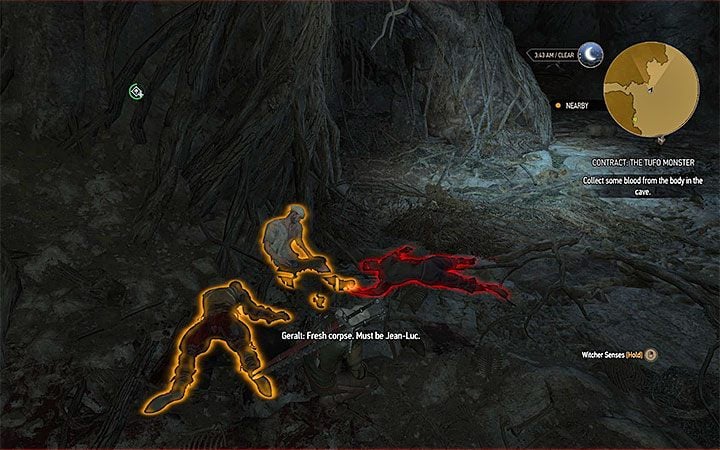 Miejsce odnalezienia zwłok - Zlecenie - monstrum z Tufo - kontrakt na szarleja | Kontrakty wiedźmińskie i poszukiwania skarbów - Wiedźmin 3: Krew i wino - poradnik do gry