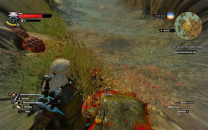 Przeszukaj gniazdo po zabiciu kikimor - Komu w drogę, temu w czas | Zadania poboczne Wiedźmin Krew i Wino - Wiedźmin 3: Krew i wino - poradnik do gry