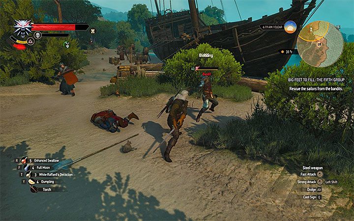 Musisz zabić wszystkich bandytów - Komu w drogę, temu w czas | Zadania poboczne Wiedźmin Krew i Wino - Wiedźmin 3: Krew i wino - poradnik do gry