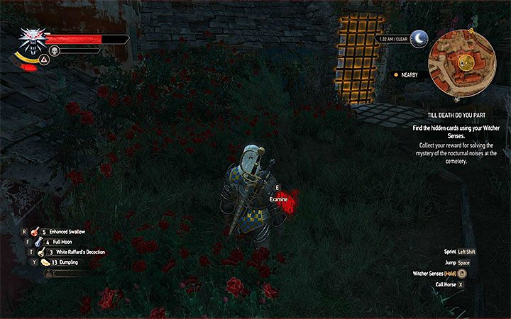 Musisz dotrzeć na tyły domu i możesz tego dokonać wspinająć się na dach albo na jeden z murków - Wieczne Odpoczywanie | Zadania poboczne Wiedźmin Krew i Wino - Wiedźmin 3: Krew i wino - poradnik do gry