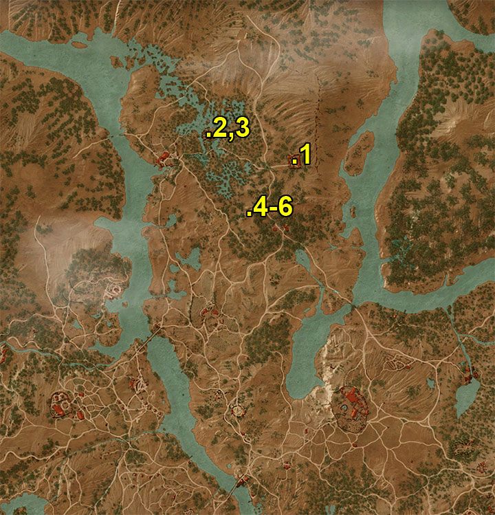 Oznaczenia z mapy - Arcymistrzowski rynsztunek Kota | Arcymistrzowski wiedźmiński rynsztunek - Wiedźmin 3: Krew i wino - poradnik do gry