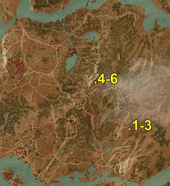 Oznaczenia z mapy - Arcymistrzowski rynsztunek Gryfa | Arcymistrzowski wiedźmiński rynsztunek - Wiedźmin 3: Krew i wino - poradnik do gry